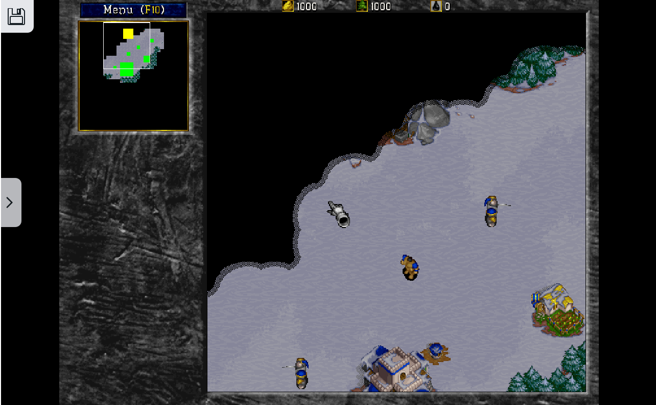 screenshot of WarCraf II: Tides of Darkness