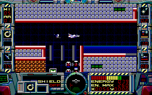 screenshot of Fire Hawk: Thexder - The Second Contact