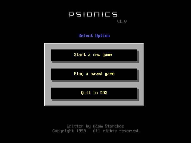 screenshot of Psionics