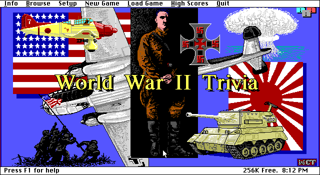 screenshot of World War II Trivia
