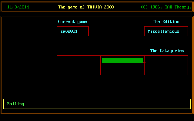 screenshot of Trivia 2000
