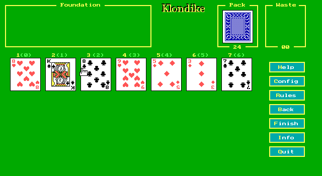 screenshot of Klondike
