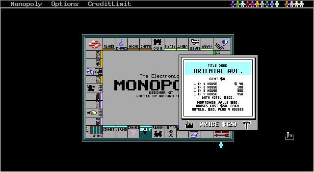screenshot of TEGL Monopoly
