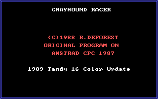 screenshot of Grayhound Racer