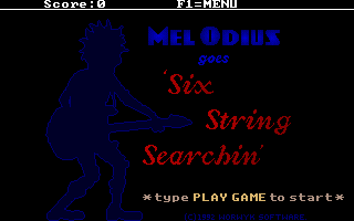 screenshot of Mel Odius goes Six String Searchin'