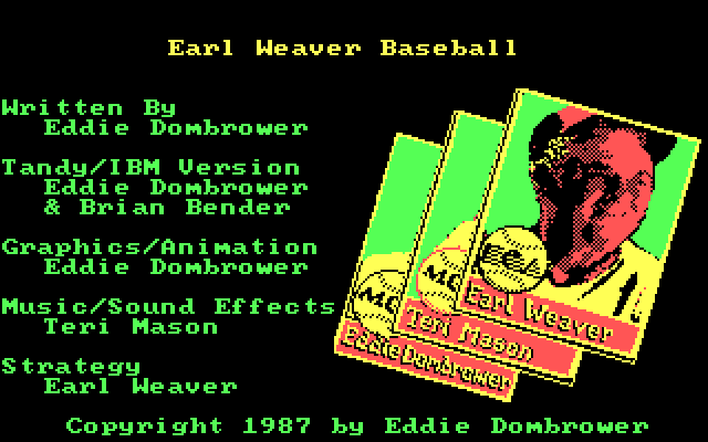 screenshot of Earl Weaver Baseball