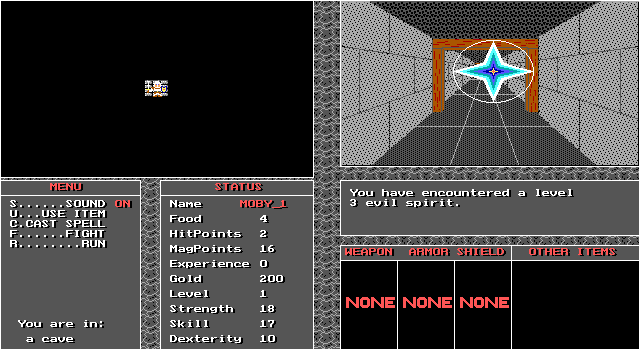 screenshot of Sword Quest 2: Tale of the Talisman