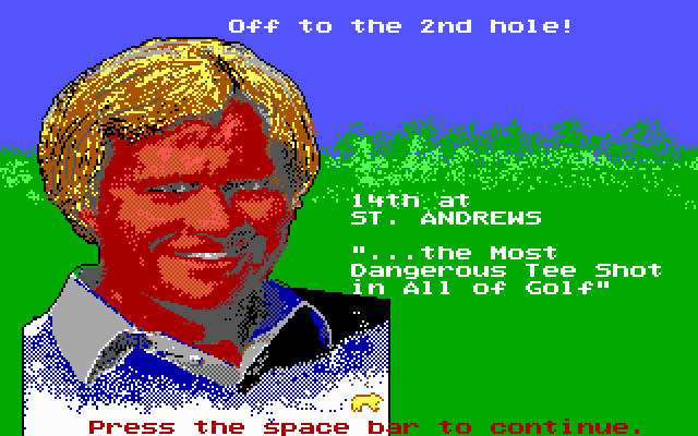 screenshot of Jack Nicklaus' Greatest 18 Holes of Major Championship Golf