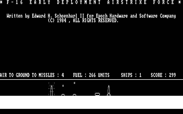 screenshot of F-16 Early Deployment Airstrike Force