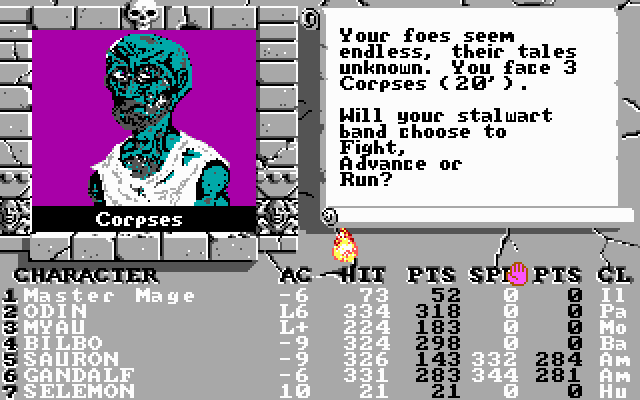 screenshot of The Bard's Tale II: The Destiny Knight