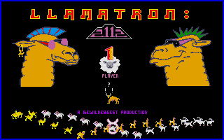 screenshot of Llamatron: 2112