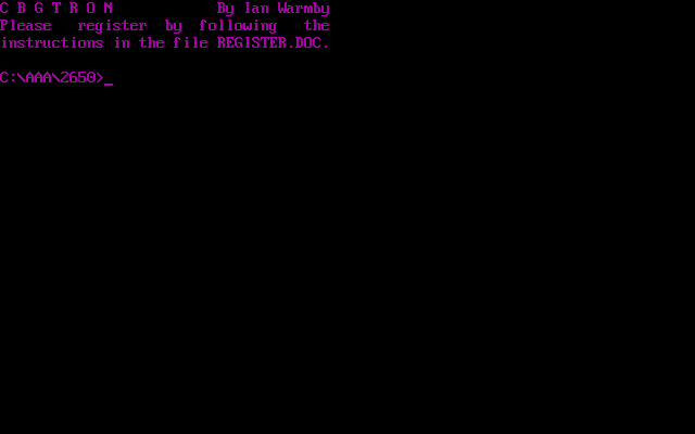 screenshot of Cbgtron