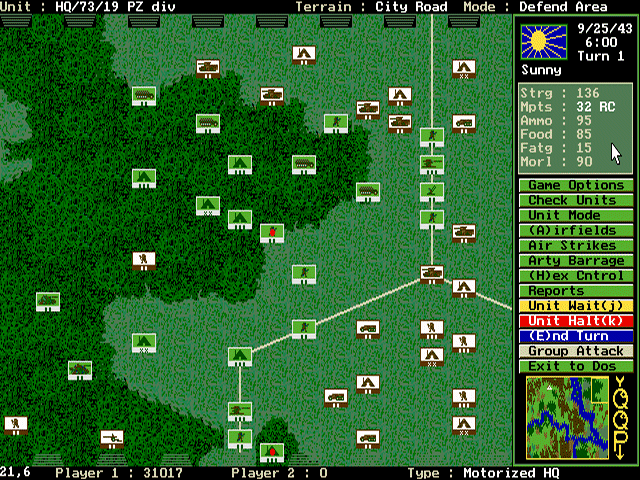 screenshot of The Pure Wargame
