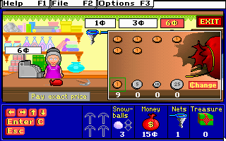 screenshot of Treasure MathStorm!