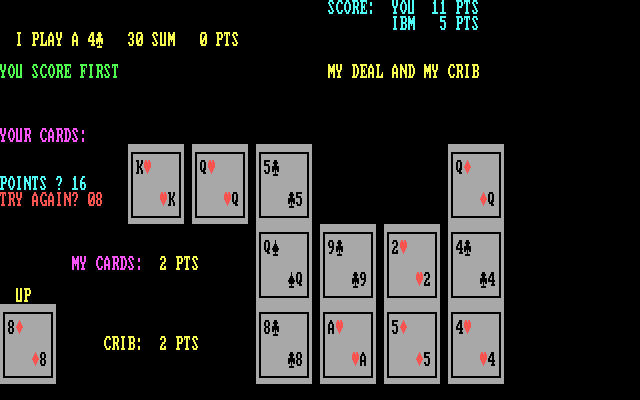 screenshot of Cribbage