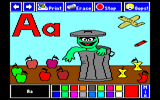 screenshot of The Sesame Street Crayon: Letters For You