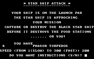 screenshot of Star Ship Attack