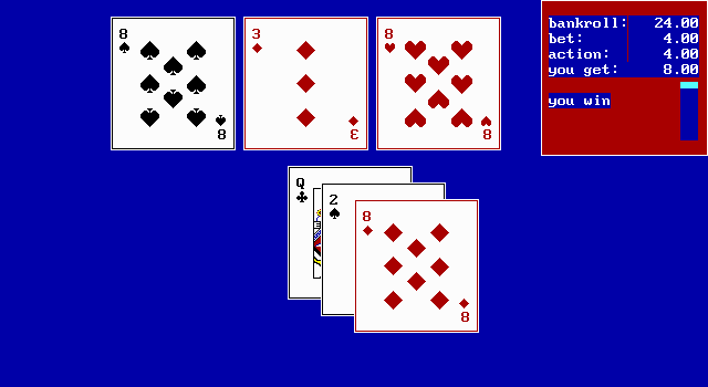 screenshot of The Las Vegas EGA Casino (Version 2.0)