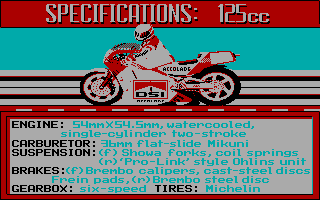 screenshot of The Cycles: International Grand Prix Racing