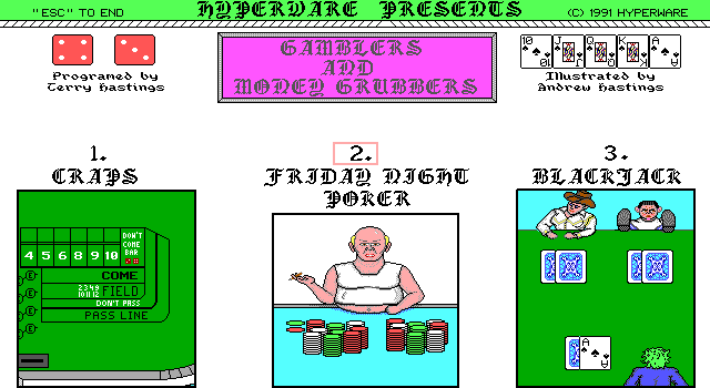 screenshot of Gamblers and Money Grubbers