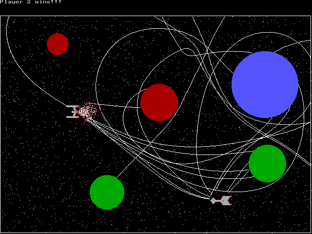 screenshot of Gravity Wars