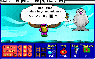 screenshot of Treasure MathStorm!