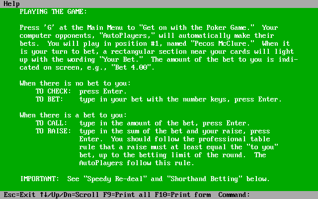 screenshot of Poker Challenge: 7 Card Stud Version