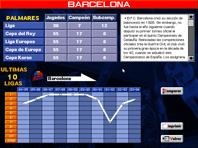 screenshot of PC Basket 3.0