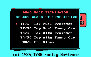 screenshot of Drag Race Eliminator