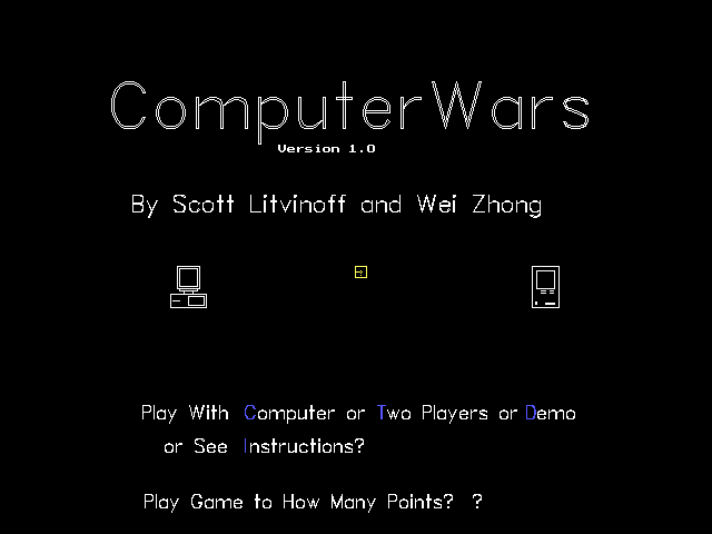 screenshot of ComputerWars