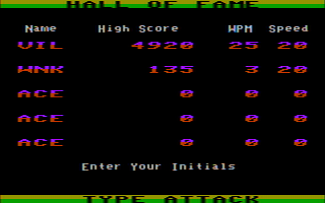 screenshot of Type Attack