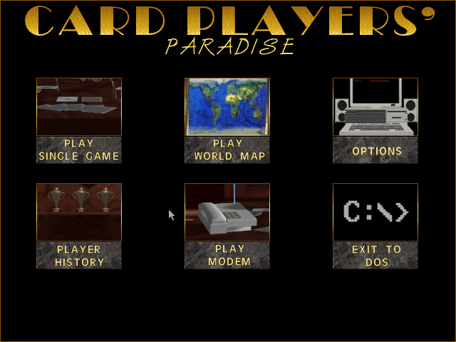 screenshot of Card Players Paradise