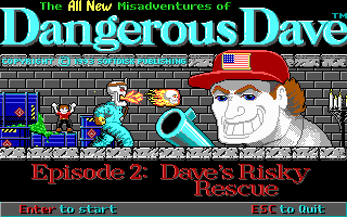 screenshot of Dangerous Dave's Risky Rescue