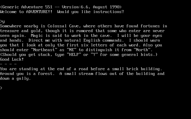 screenshot of Generic Adventure 551