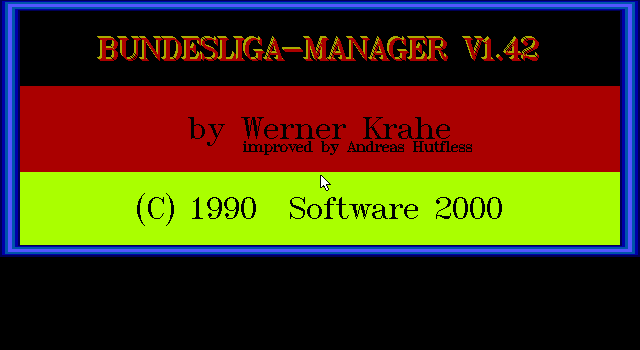 screenshot of Bundesliga Manager