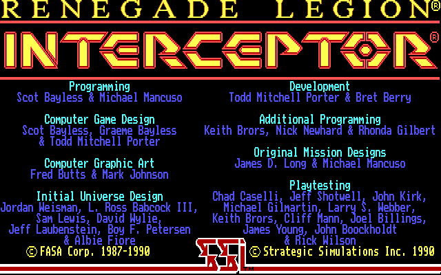 screenshot of Renegade Legion: Interceptor