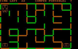screenshot of Compaq-DOS (included games)