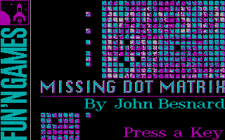 screenshot of Missing Dots Matrix