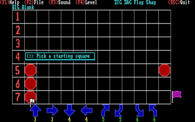 screenshot of Zig Zag Flag Shag