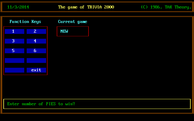 screenshot of Trivia 2000