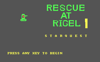 screenshot of StarQuest: Rescue at Rigel