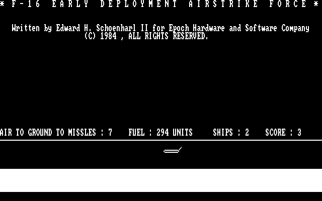 screenshot of F-16 Early Deployment Airstrike Force