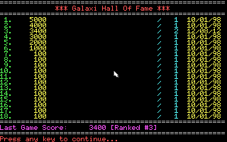 screenshot of Galaxi