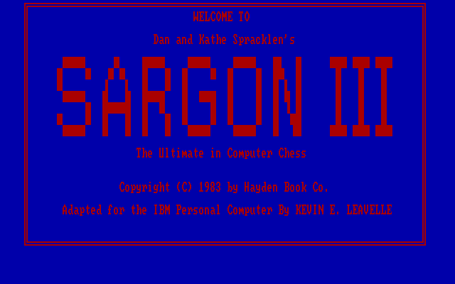 screenshot of Sargon III