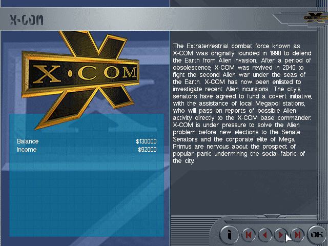screenshot of X-COM: Apocalypse