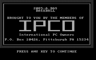 screenshot of Baseball