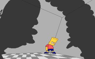 screenshot of The Simpsons: Bart's House of Weirdness