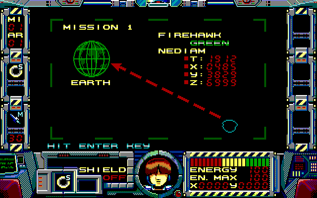 screenshot of Fire Hawk: Thexder - The Second Contact