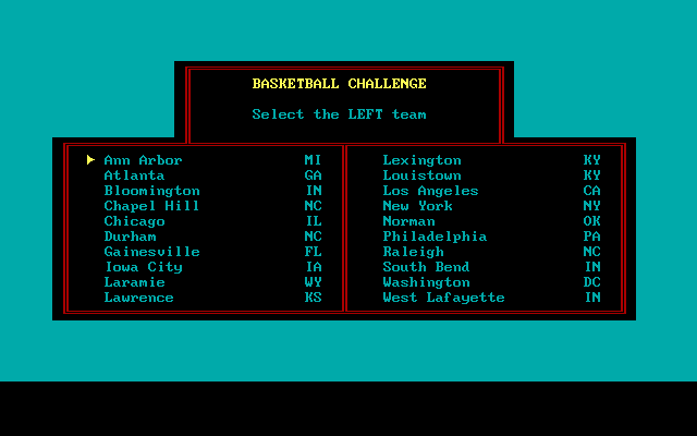 screenshot of Basketball Challenge