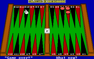 screenshot of Colossus X Backgammon